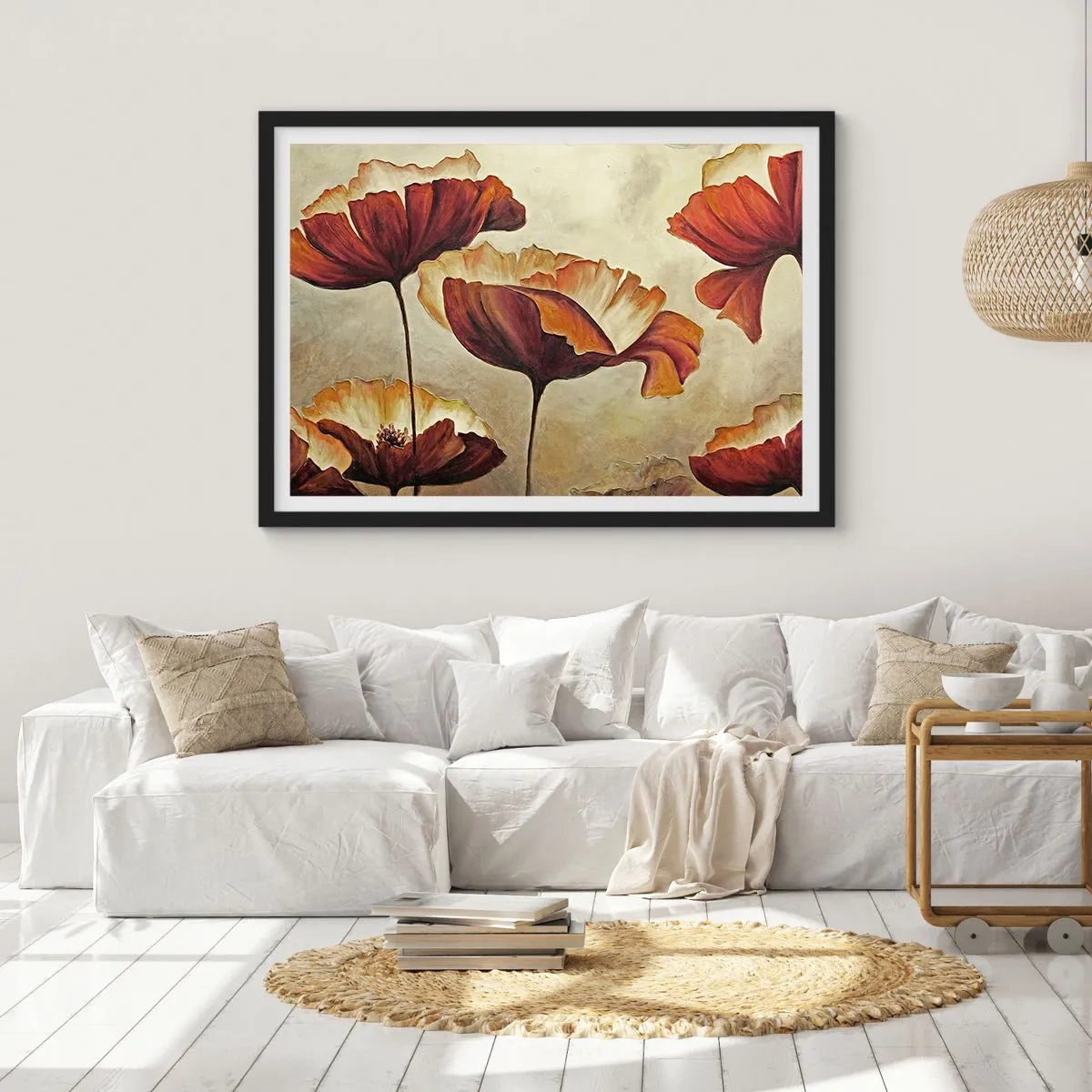 Poszter fehér keretben - Rét - 40x30 cm