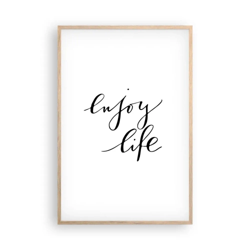 Poszter világos tölgy keretben - Se több… - 61x91 cm