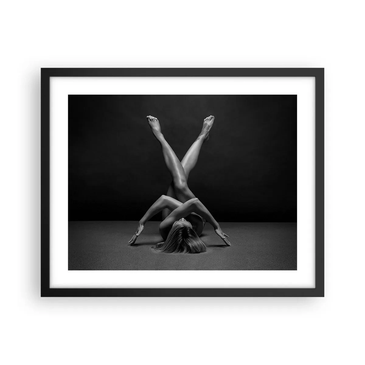 Poszter fehér keretben - A meztelenség geometriája - 50x40 cm