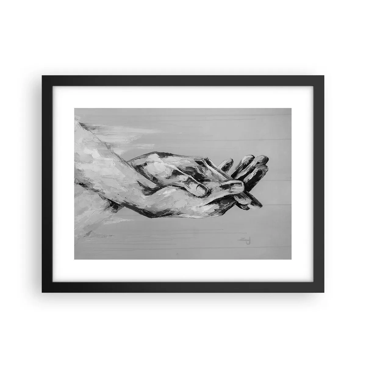 Poszter fehér keretben - Kezdet… - 40x30 cm
