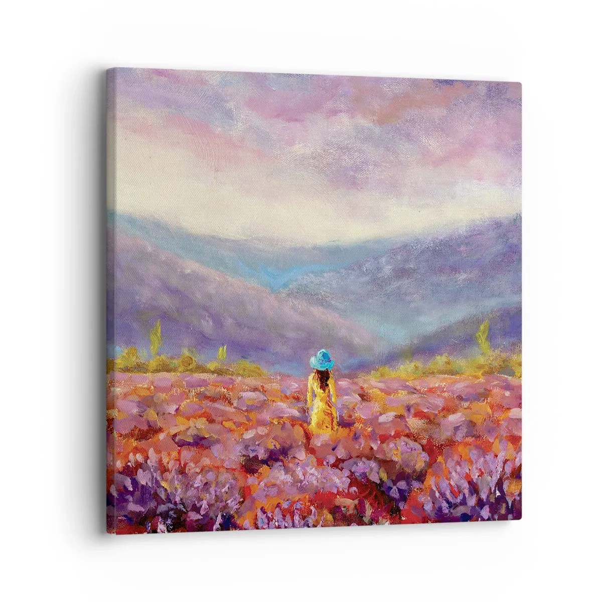 Vászonkép - A levendula világában - 30x30 cm