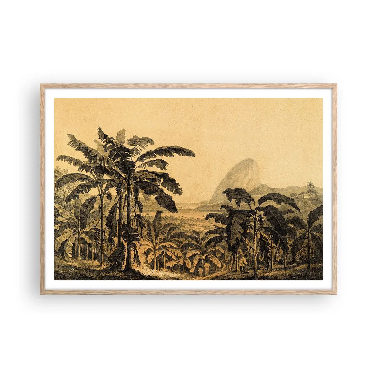 Poszter világos tölgy keretben - Gyarmati klímában - 100x70 cm