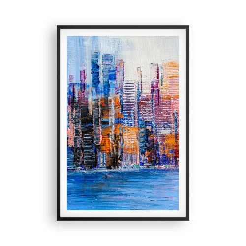 Poszter fehér keretben - Egy vidám metropolisz - 61x91 cm