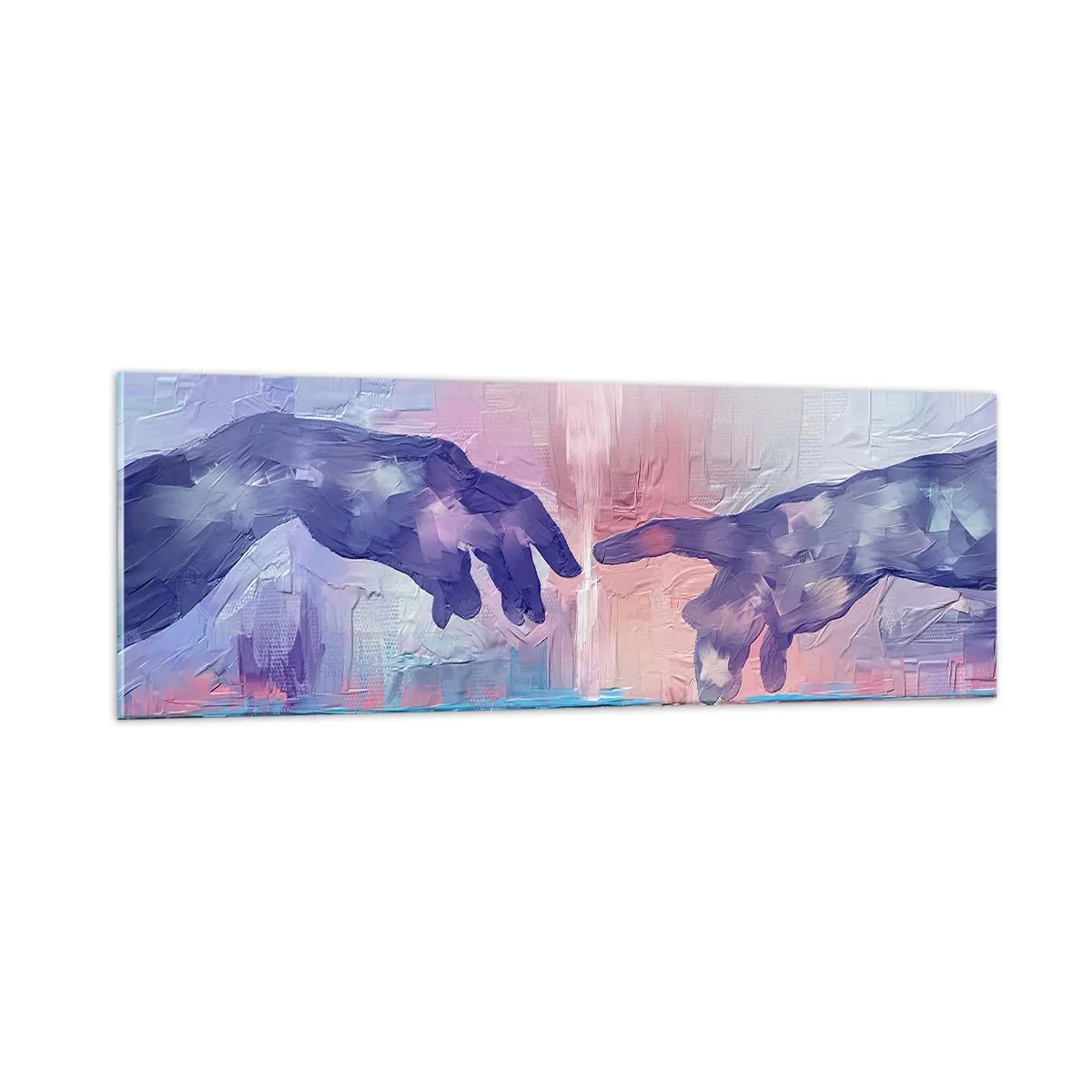 Üveg kép - Az élet isteni szikrája - 90x30 cm