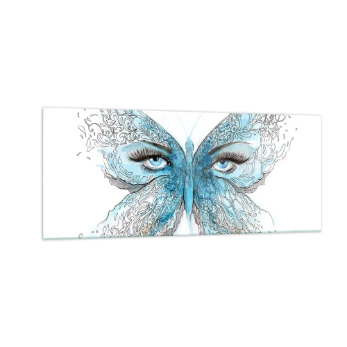 Üveg kép - Modraszek eros - 100x40 cm