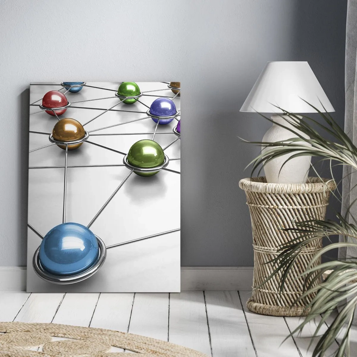 Vászonkép - Kozmikus pókháló - 45x80 cm