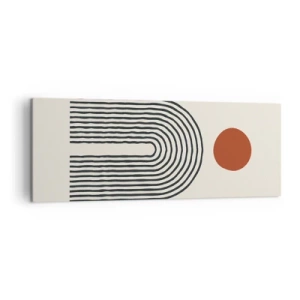 Vászonkép - Formák és színek vonzalma - 140x50 cm