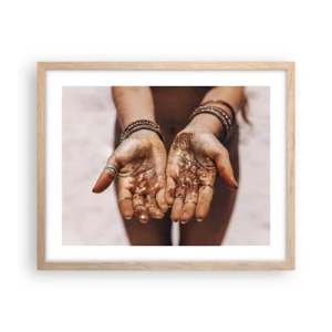 Poszter világos tölgy keretben - Ajándék neked - 50x40 cm