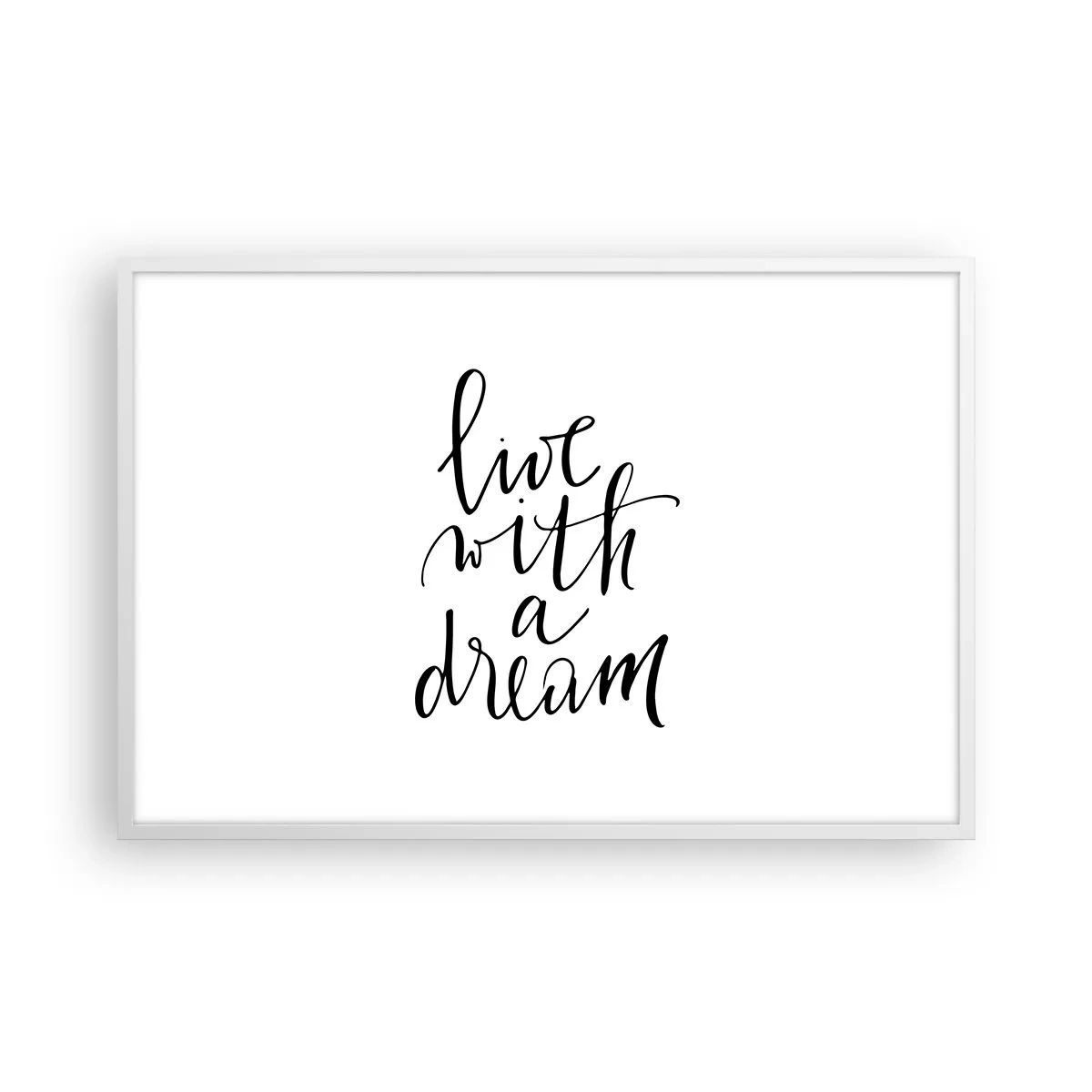 Poszter fekete keretben - Természetesen - 91x61 cm