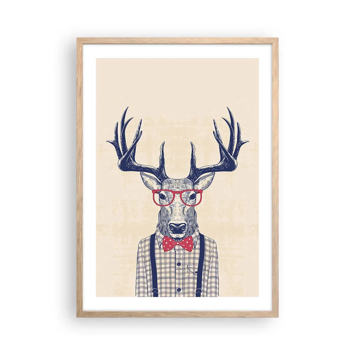 Poszter világos tölgy keretben - Mókás extravagancia - 50x70 cm