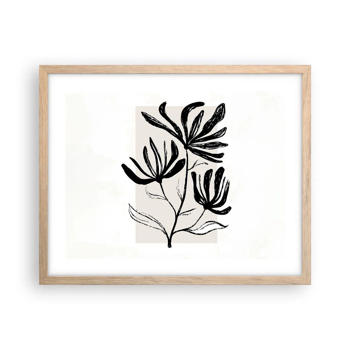 Poszter világos tölgy keretben - Vázlat egy herbáriumhoz - 50x40 cm