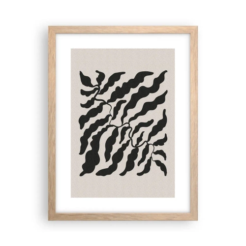 Poszter világos tölgy keretben - A tér természete - 30x40 cm