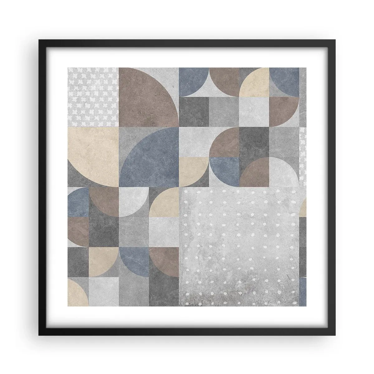 Poszter fehér keretben - Kerámia fantázia - 50x50 cm