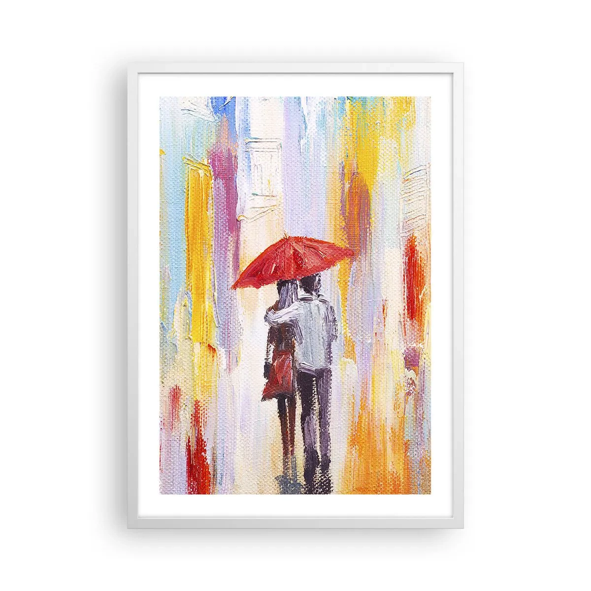Poszter fekete keretben - Hadd essen az eső - 50x70 cm