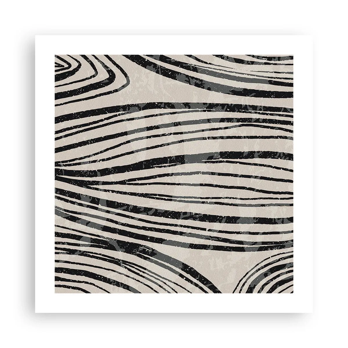 Poszter - Vonalak csobbanása - 50x50 cm