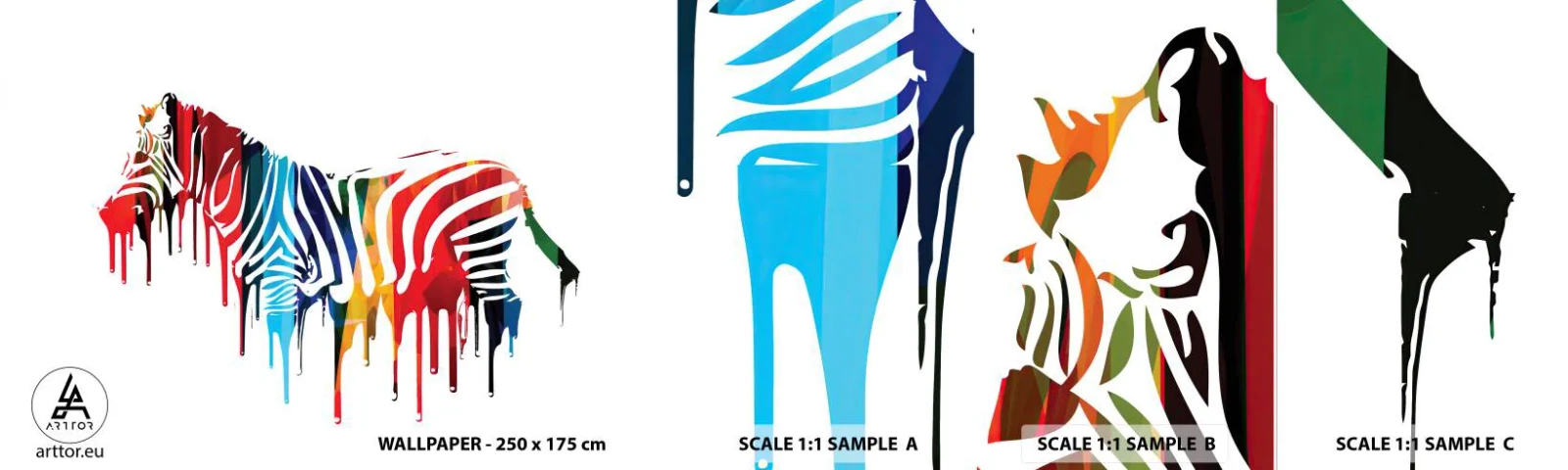 Fotótapéta Minta Standard Eco - Nem csak fekete-fehér - Absztrakció, Borda, Grafika - 100x30 cm