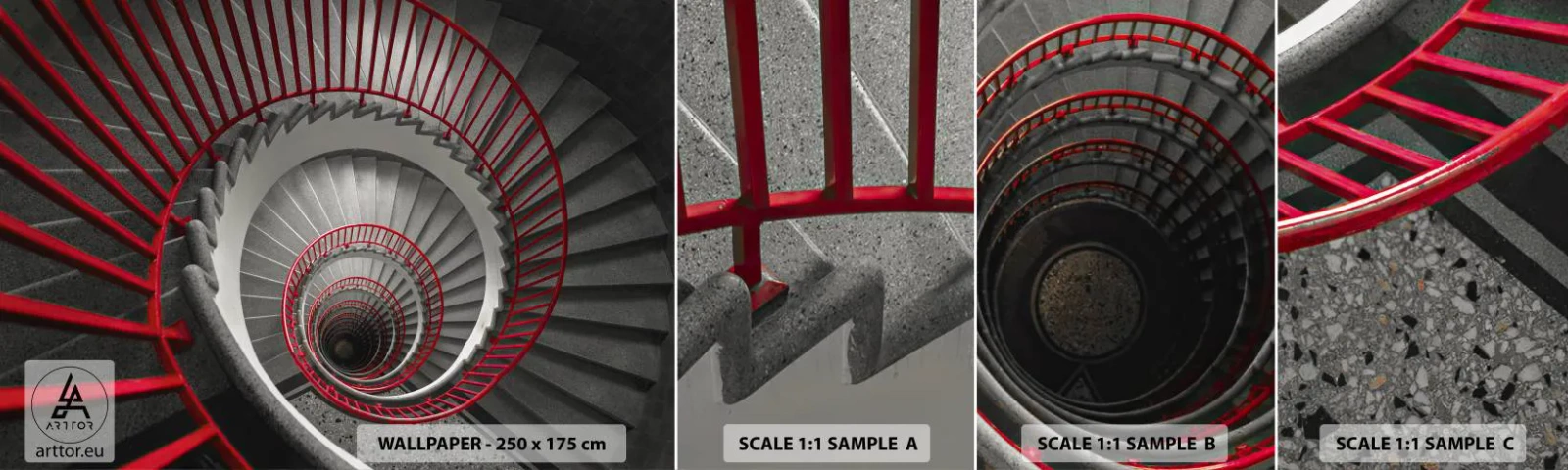 Fotótapéta Minta Standard Eco - Építészeti játékok - Építészet, Lépcsők, Ipari - 100x30 cm
