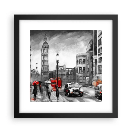 Poszter fehér keretben - Egyáltalán nem szürke város - 30x30 cm