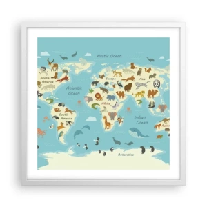 Poszter fekete keretben - Jó szomszédok - 50x50 cm