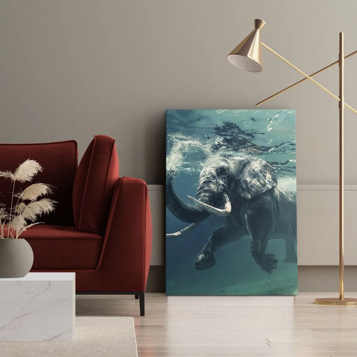 Vászonkép - Mindenki szeret úszni - 50x70 cm