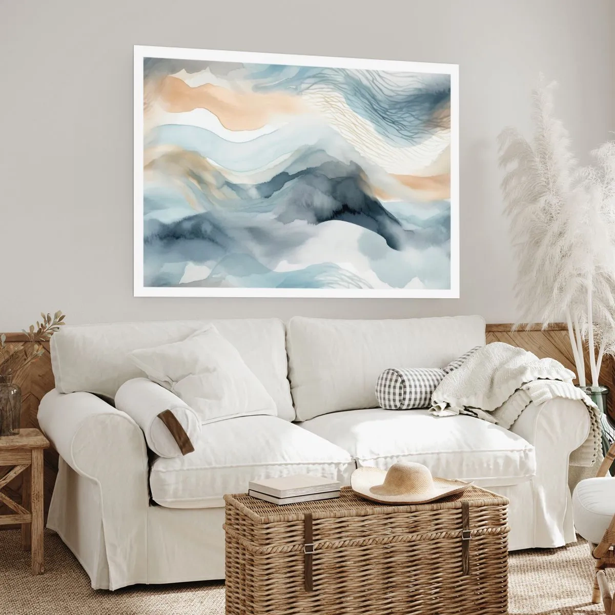 Poszter - Hó és köd absztrakció - 50x40 cm