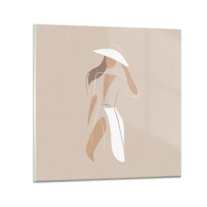 Üveg kép - A divat egy játék - 60x60 cm