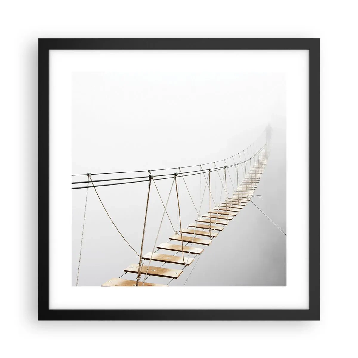 Poszter fehér keretben - Hová vezet? - 40x40 cm