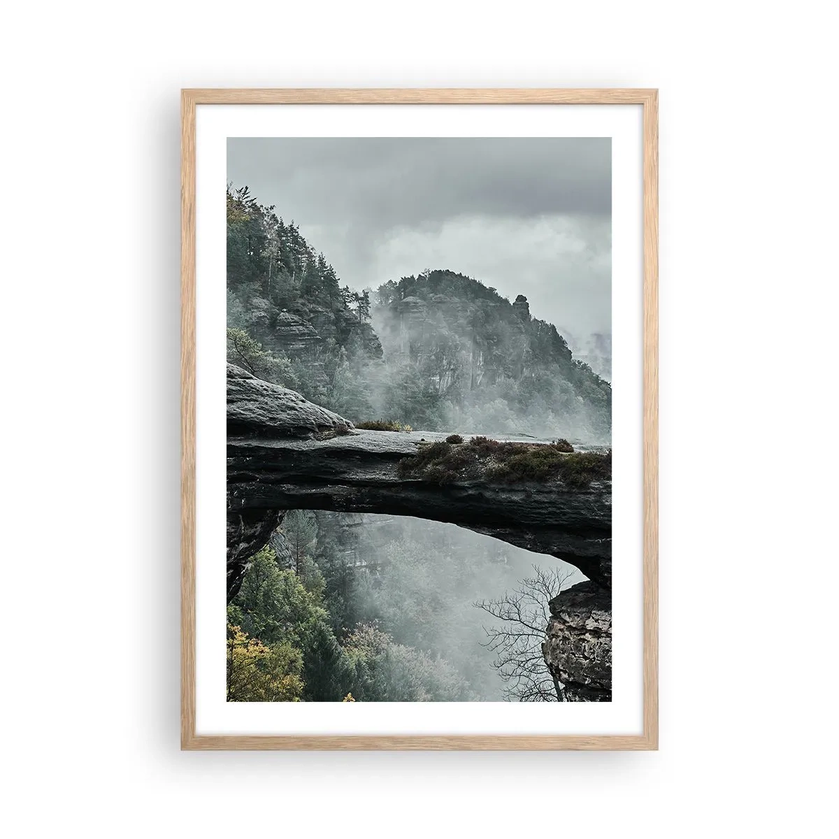 Poszter világos tölgy keretben - A kaland hamarosan kezdődik - 50x70 cm
