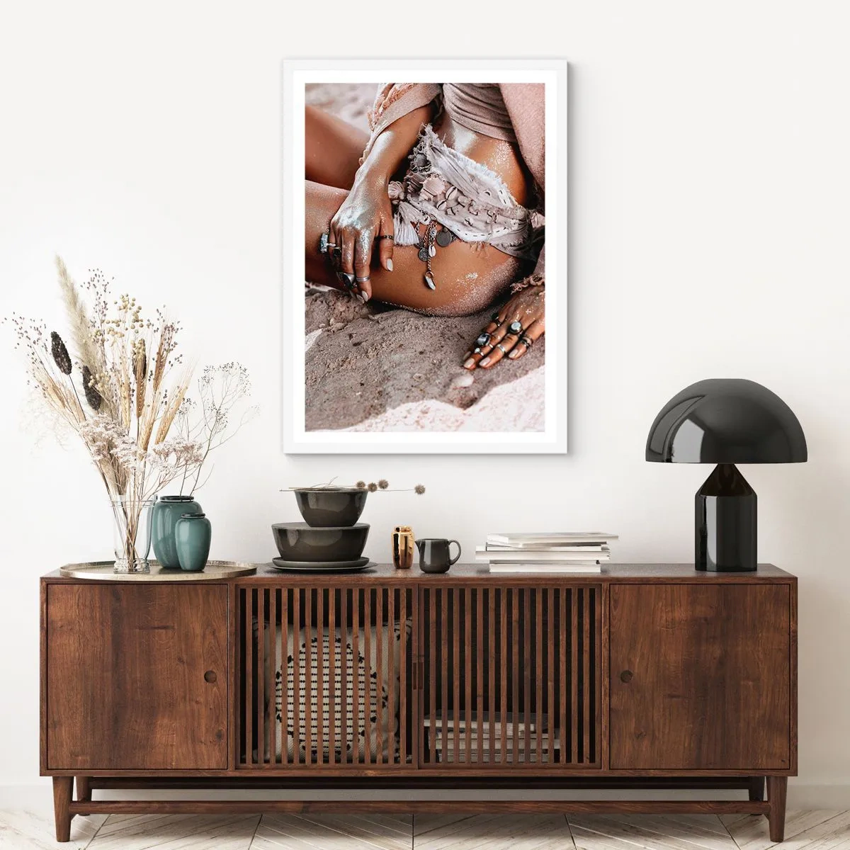 Poszter fekete keretben - A hullámok vetettek partra? - 70x100 cm