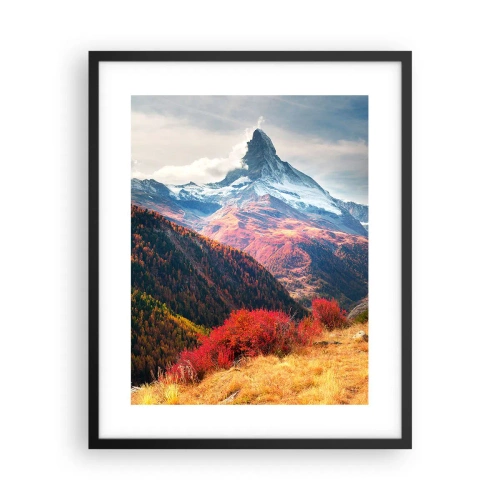Poszter fehér keretben - Alpesi ősz - 40x50 cm