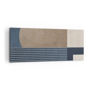 Vászonkép - Az egyszerűség és a kerekség kompozíciója - 100x40 cm