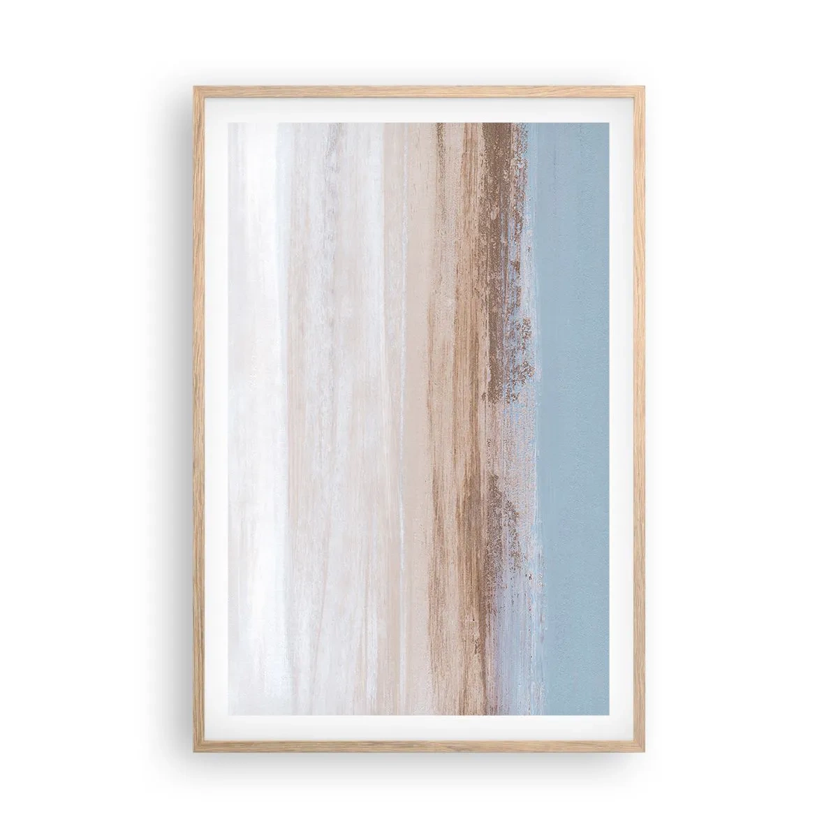 Poszter világos tölgy keretben - Többértelmű tájkép - 61x91 cm