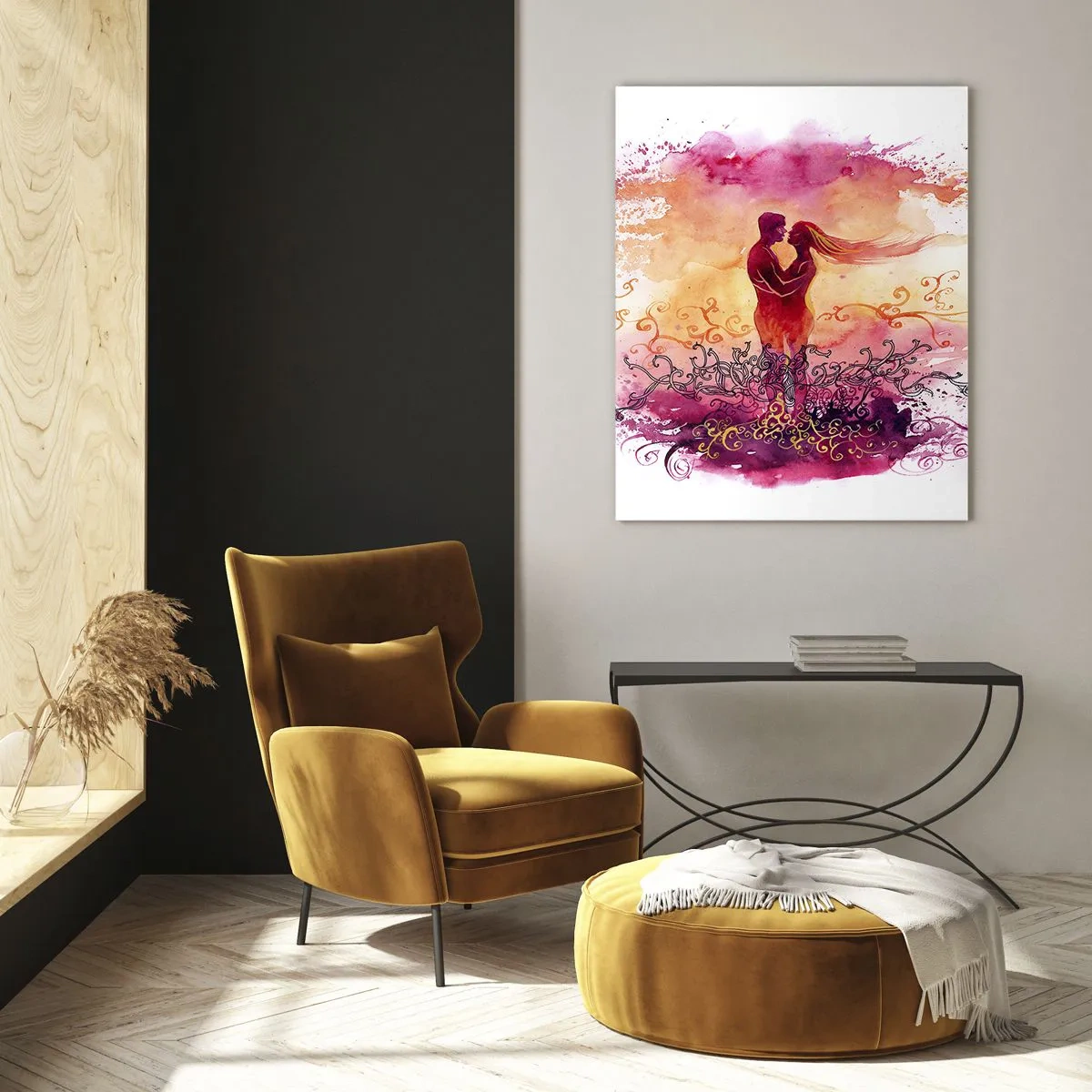 Üveg kép - Egy szív! Olyan kevés kell nekem... - 50x70 cm