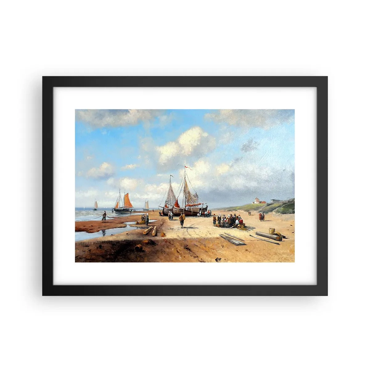 Poszter fehér keretben - Egy sikeres fogás után - 40x30 cm