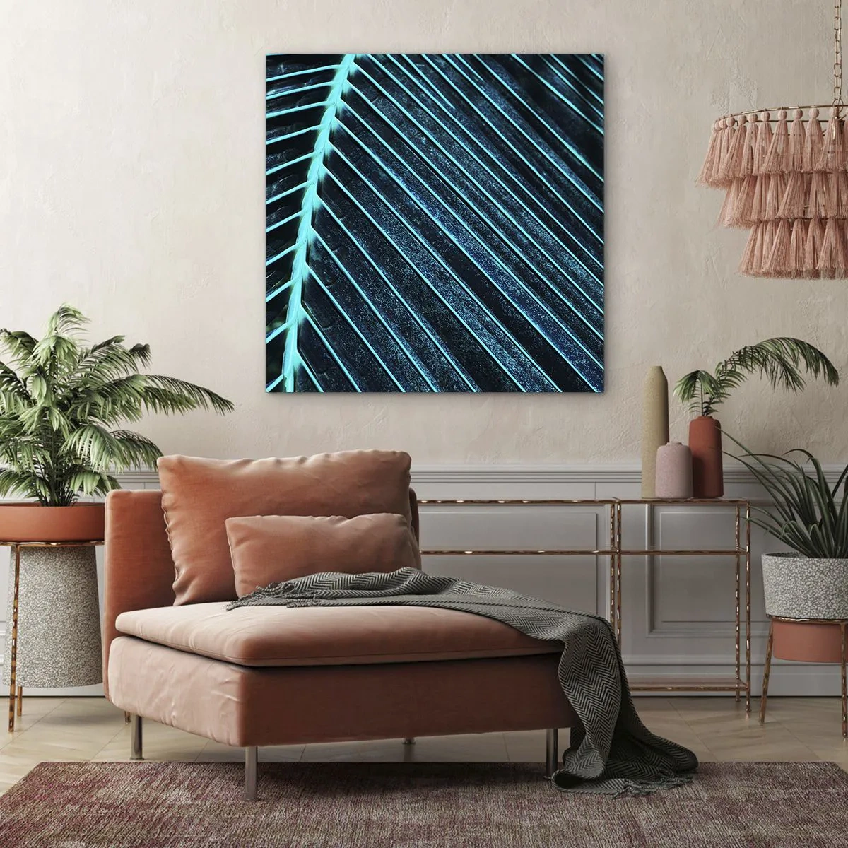 Vászonkép - A zöld textúrája - 70x70 cm