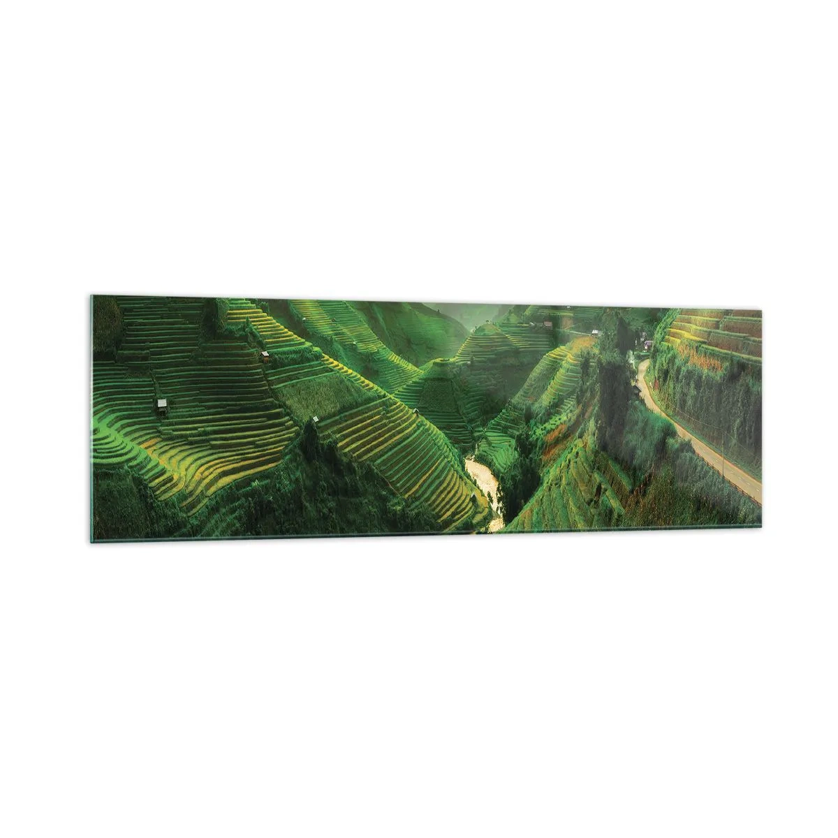 Üveg kép - Vietnámi völgy - 160x50 cm