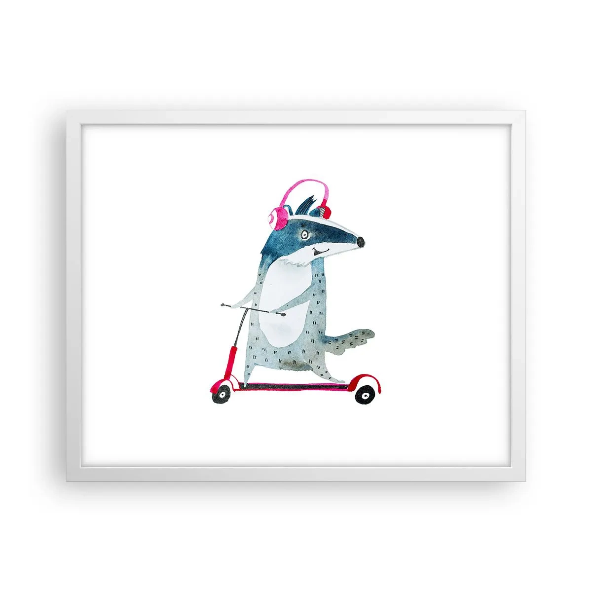 Poszter fekete keretben - Borzas örömök - 50x40 cm