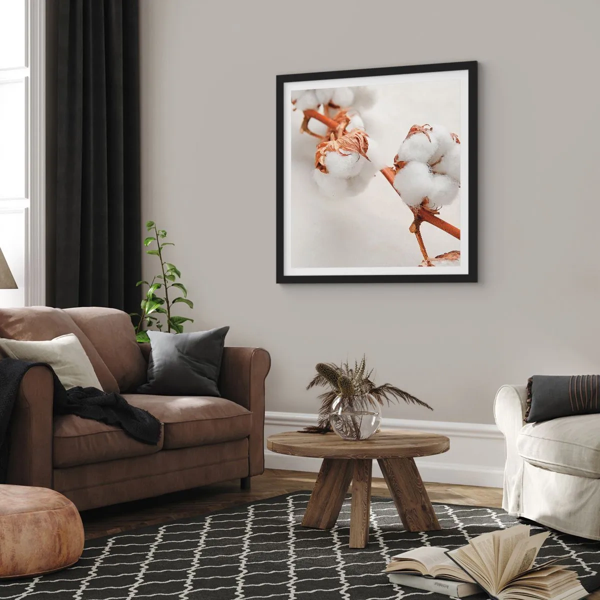 Poszter fehér keretben - Csak ölelkezni - 50x50 cm