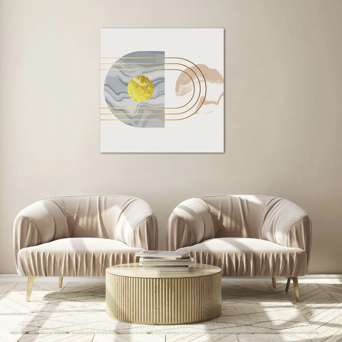 Üveg kép - Fényerő és ragyogás - 60x60 cm