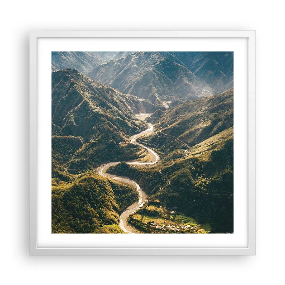 Poszter fekete keretben - A hegyek szívéből - 50x50 cm