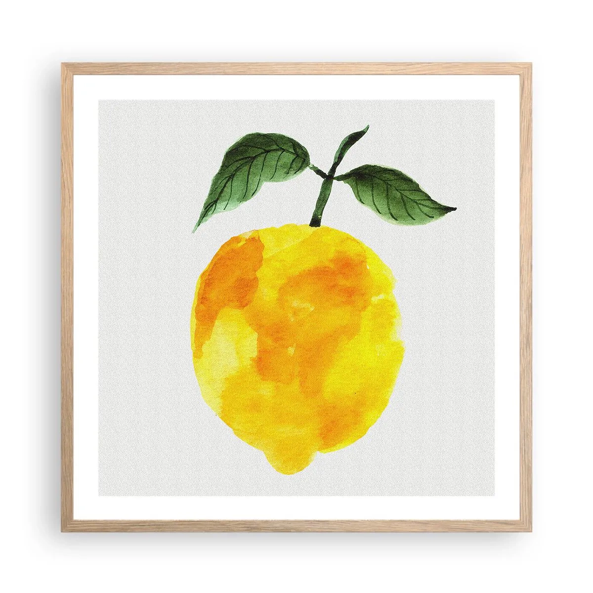 Poszter világos tölgy keretben - Hogyan ismerjük meg a nap ízét - 60x60 cm