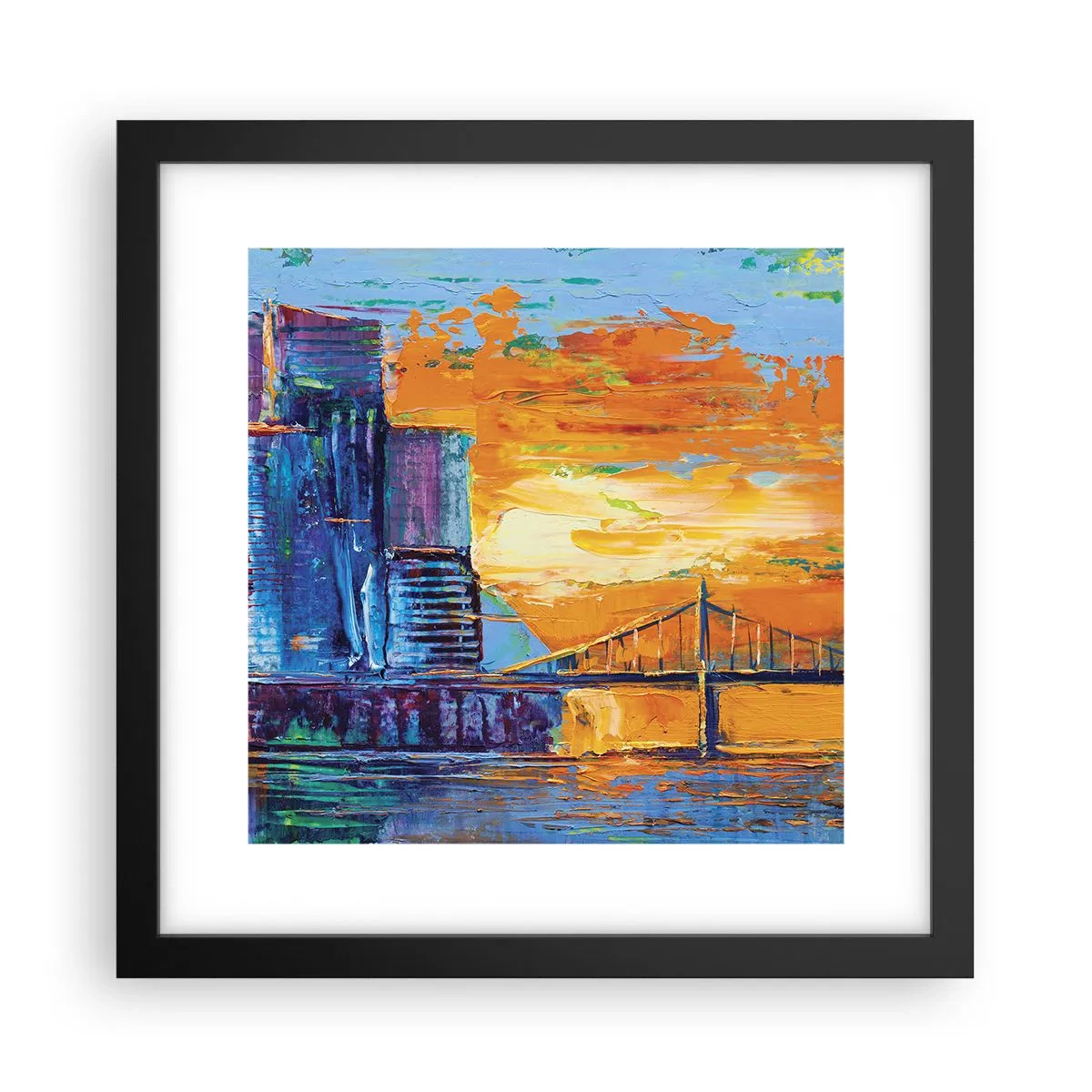 Poszter fehér keretben - Kultúra és természet - 30x30 cm
