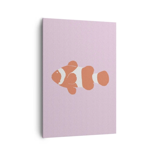 Vászonkép - Illik a korall az arcához és a farkához - 70x100 cm