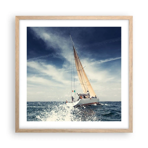 Poszter világos tölgy keretben - Nem érnek utol! - 50x50 cm