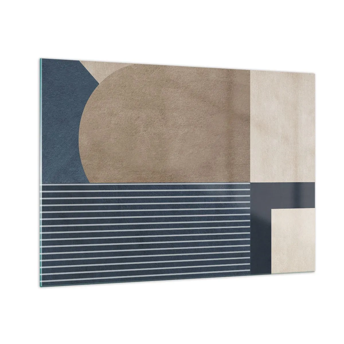 Üveg kép - Az egyszerűség és a kerekség kompozíciója - 100x70 cm