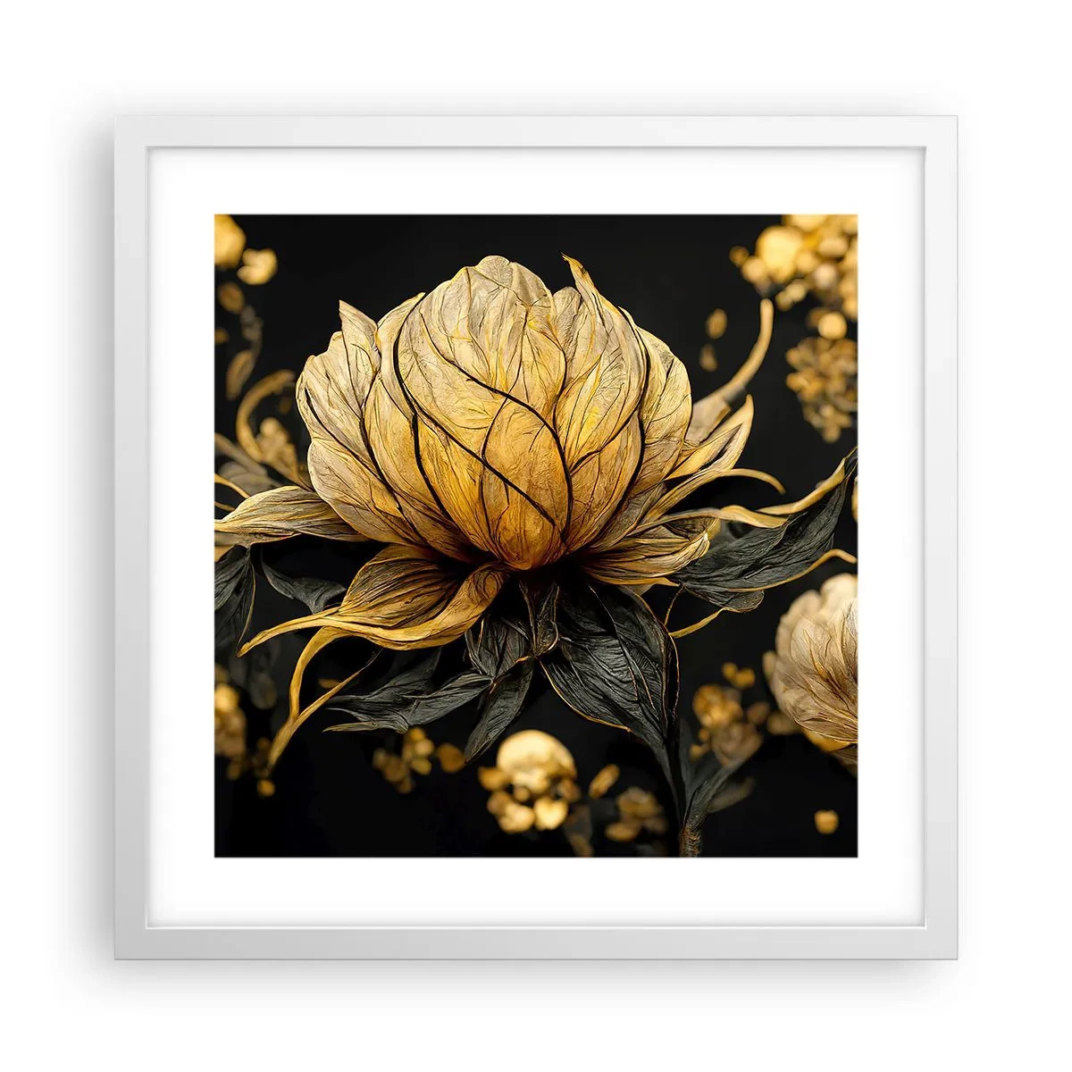 Poszter fekete keretben - Finom törékenység - 40x40 cm