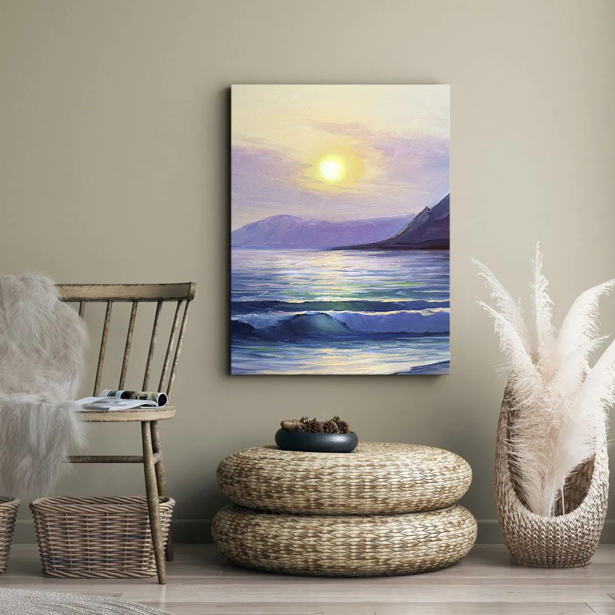 Vászonkép - Víz és levegő kristály - 50x70 cm