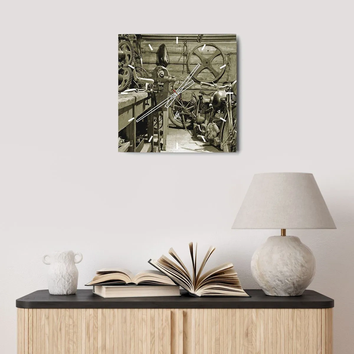 Falióra, Óra - Władek bácsi fészerében - 30x30 cm