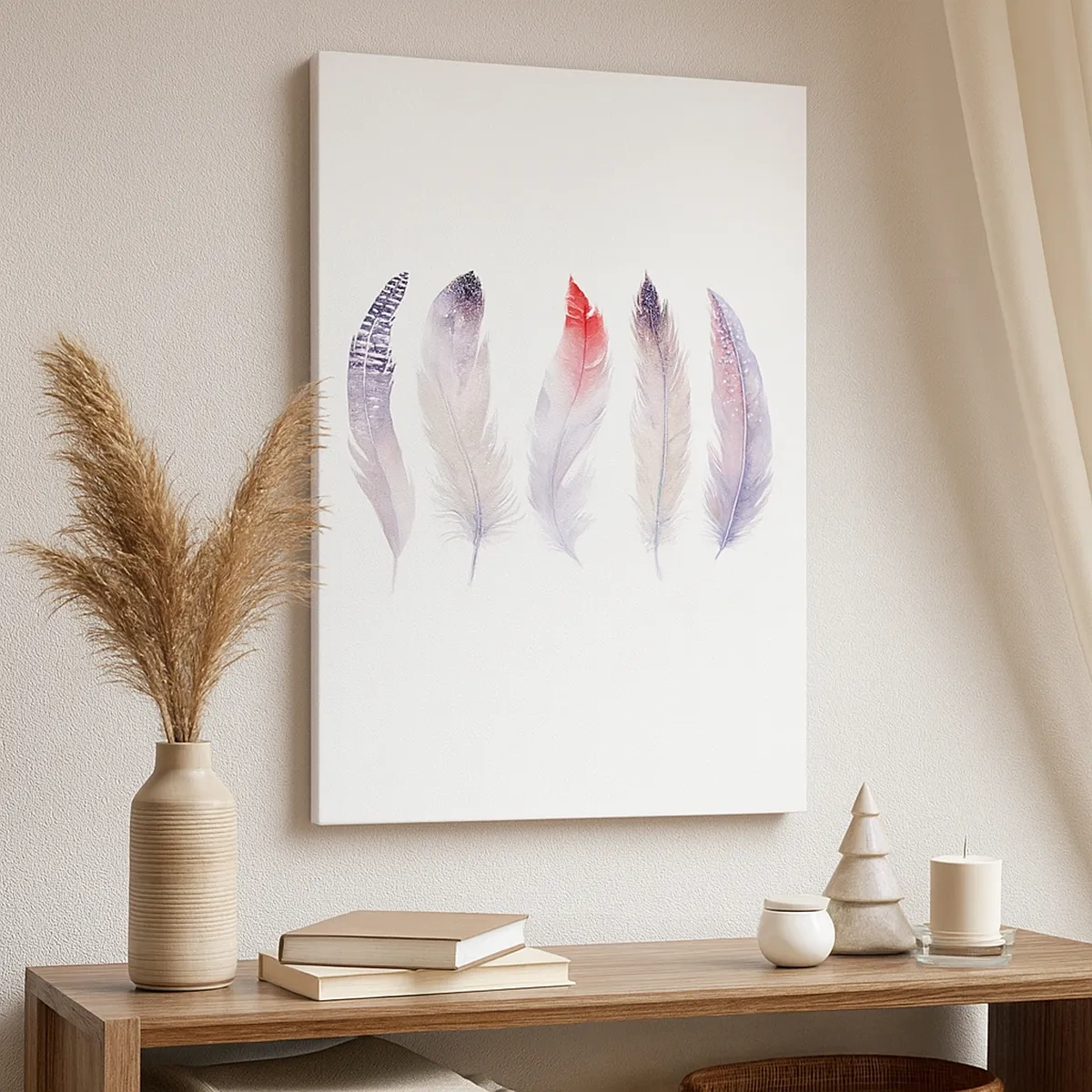 Vászonkép - Gyengéd, mint a sokszínű köd - 50x70 cm