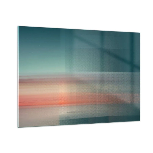 Üveg kép - Absztrakt: fényhullámok - 100x70 cm